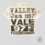 Vale 97 FM Tee in Tan