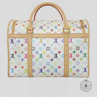 Louis Vuitton x Takashi Murakami Dog Bag in White