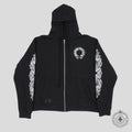 Chrome Hearts Thermal Lined Horseshoe Zip Up Hoodie