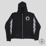 Chrome Hearts Thermal Lined Horseshoe Zip Up Hoodie