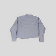 Maison Margelia Pinstripe Button Up in Blue