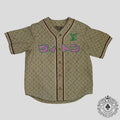 Louis Vuitton Leather Baseball Shirt in Tan