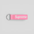 Supreme Webbing Keychain in Pink