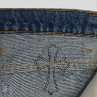 Chrome Hearts Levis Leather Cross Patch Jeans