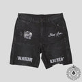 Blind Love Blinded By Riches Embroidered Shorts