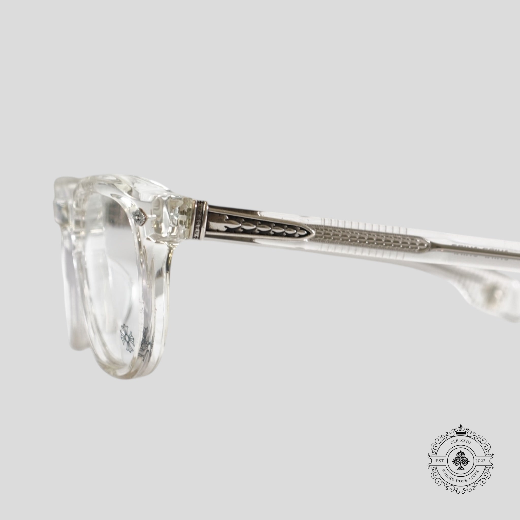 Chrome Hearts Chirp Chirp Sunglasses in Clear / Silver