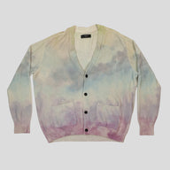 Amiri Watercolor Cardigan in Multicolor