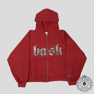 Basketcase Industries Zip Up Hoodie in Red