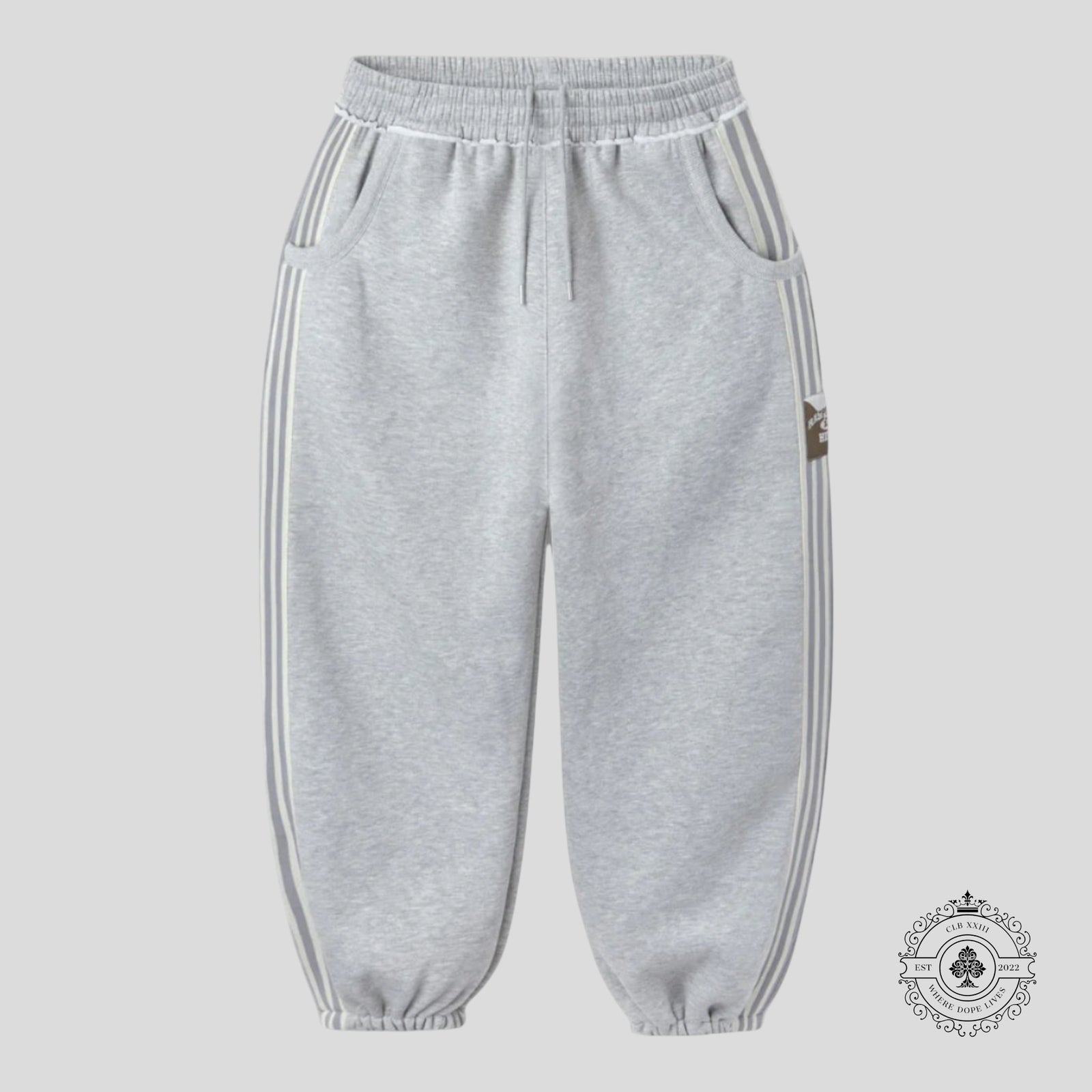 GV Gallery Lil Leon Scrunch Sweatpants In Grey