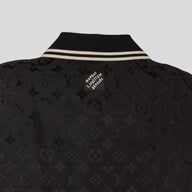 Louis Vuitton Monogram Moire Jacquard Silk Shirt in Black