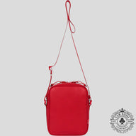 Supreme Leather Shoulder Bag in Red