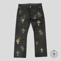 Chrome Hearts Cross Patch Chino Pants in Black / Camo