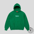 Supreme Box Logo Hooded Sweatshirt in Green
