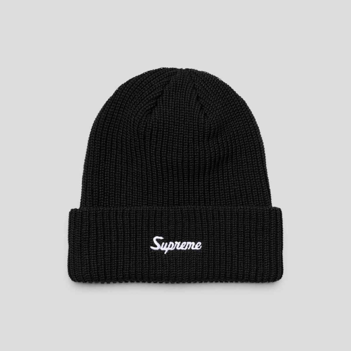 Supreme Loose Gauge Beanie in Black FW2026