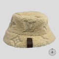 Louis Vuitton Shearling LV Curly Monogram Bucket Hat in Off White