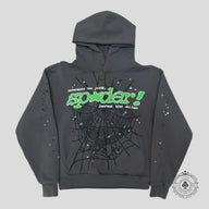 Sp5der Punk V2 Hoodie in Slate Grey - Preowned