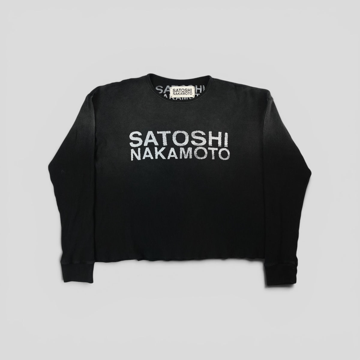 Satoshi Nakamoto Thermal Shirt in Black