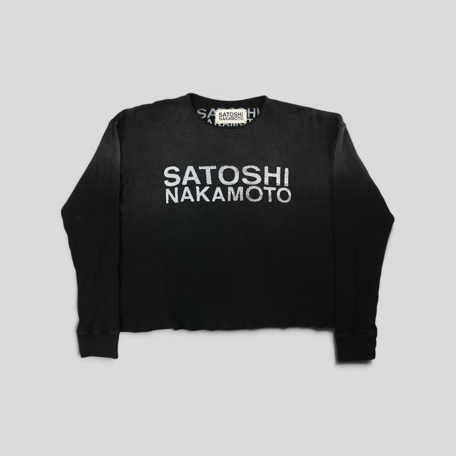 Satoshi Nakamoto Thermal Shirt in Black