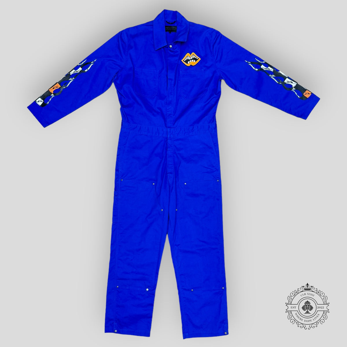 Chrome Hearts Matty Boy Jumpsuit in Blue