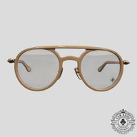Chrome Hearts Loveboat Glasses in Beige