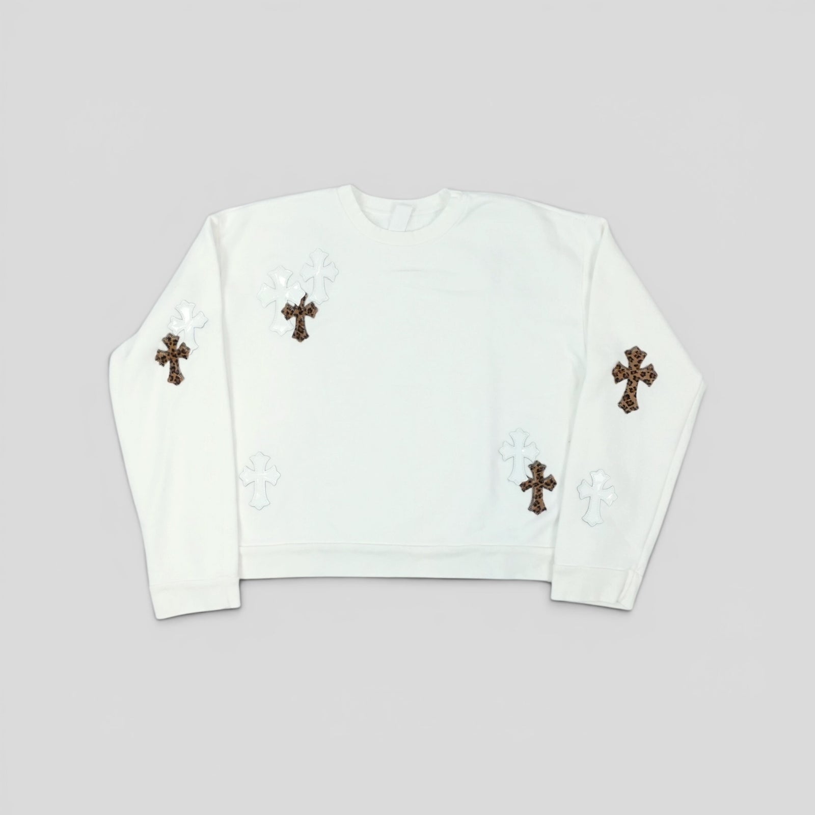 Chrome Hearts Leopard Patch Crewneck