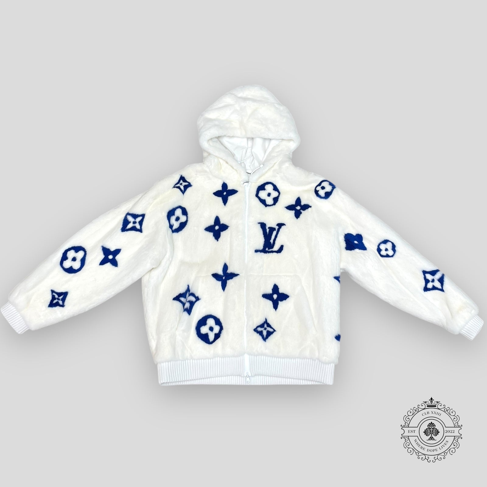 Louis Vuitton Mink Fur Zipped Hoodie