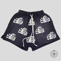 Hellstar Skull Shorts in Black