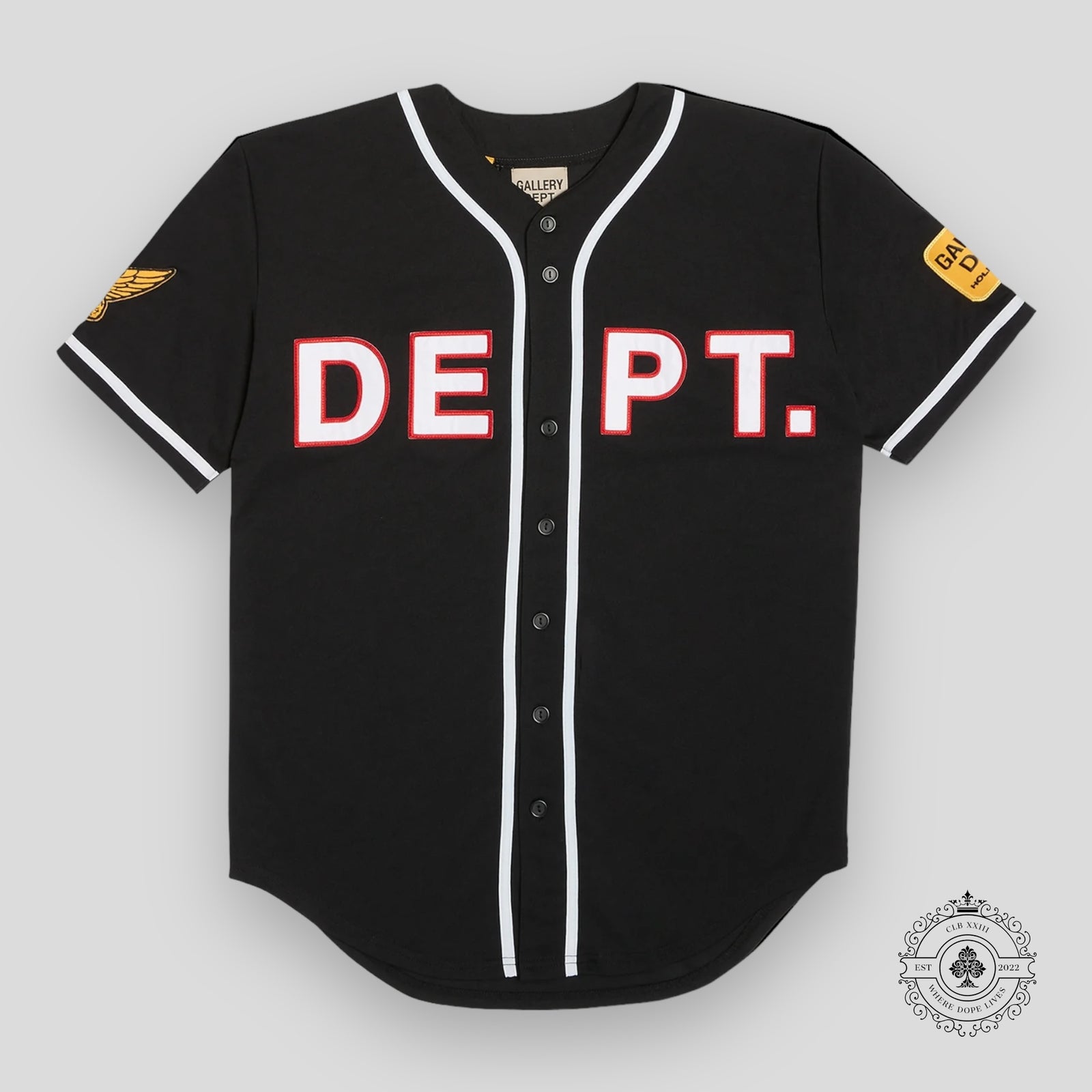 Gallery Dept. Echo Park Baseball Jersey in Black