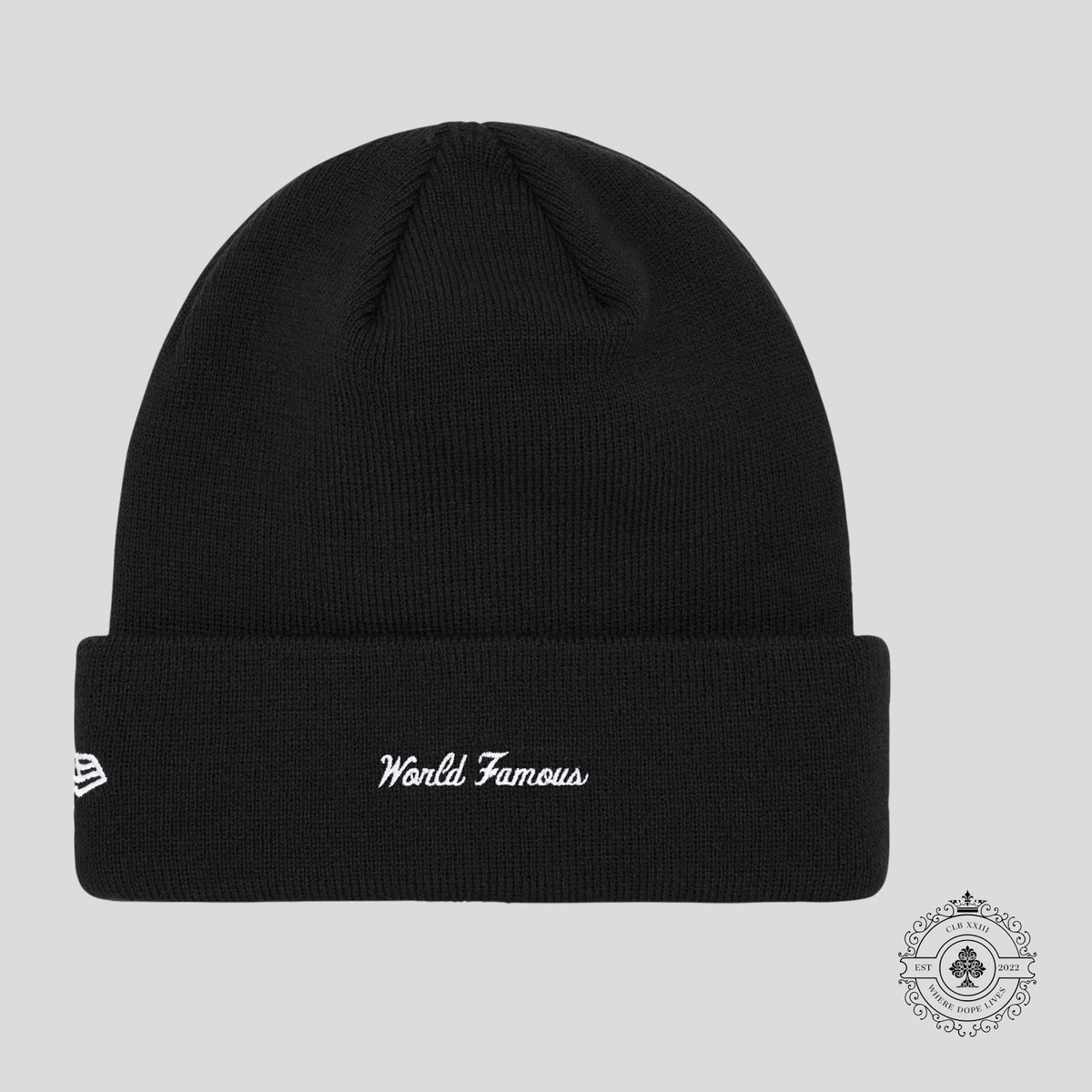 Supreme New Era Box Logo Beanie (FW24) in Black