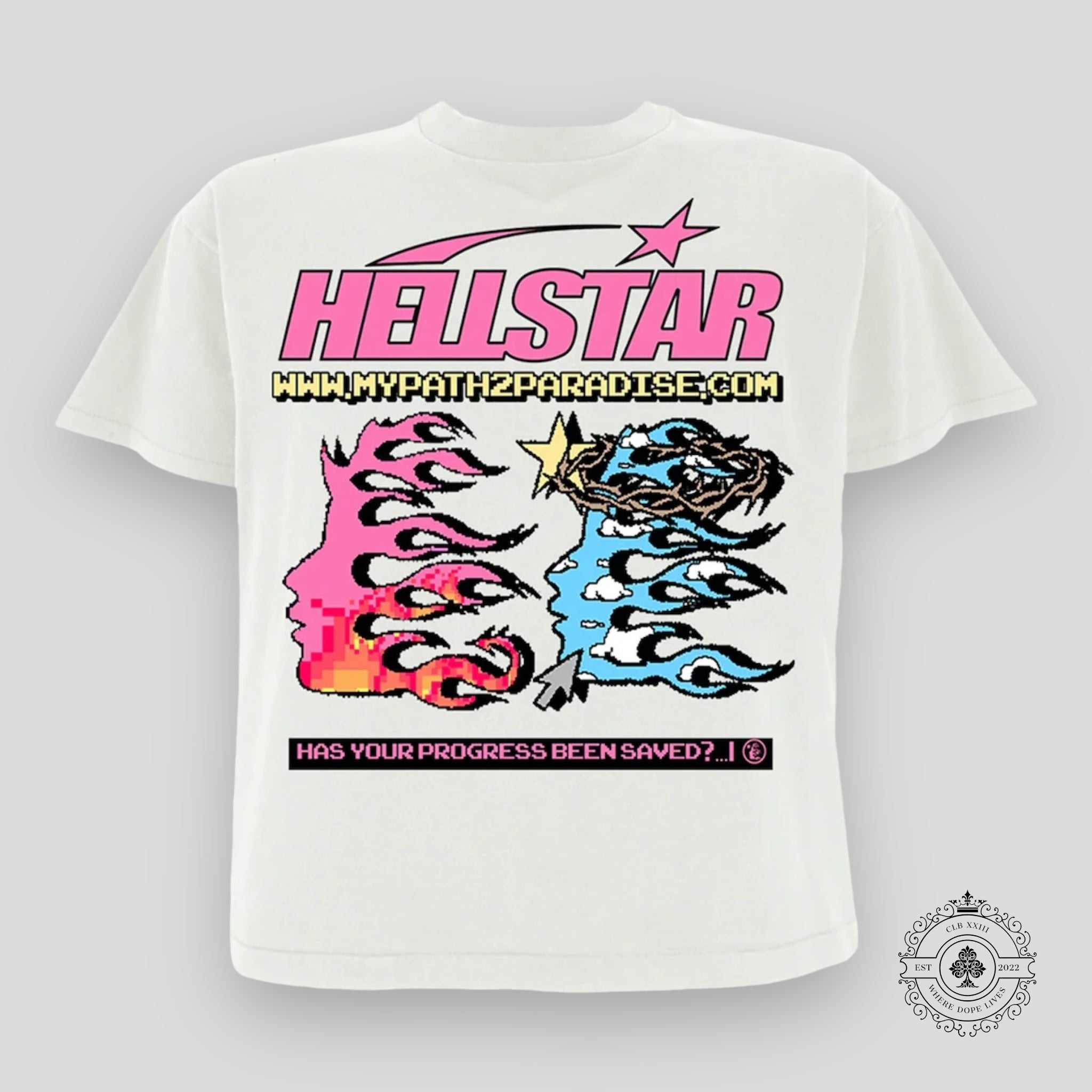 Hellstar Pixel T-Shirt in White