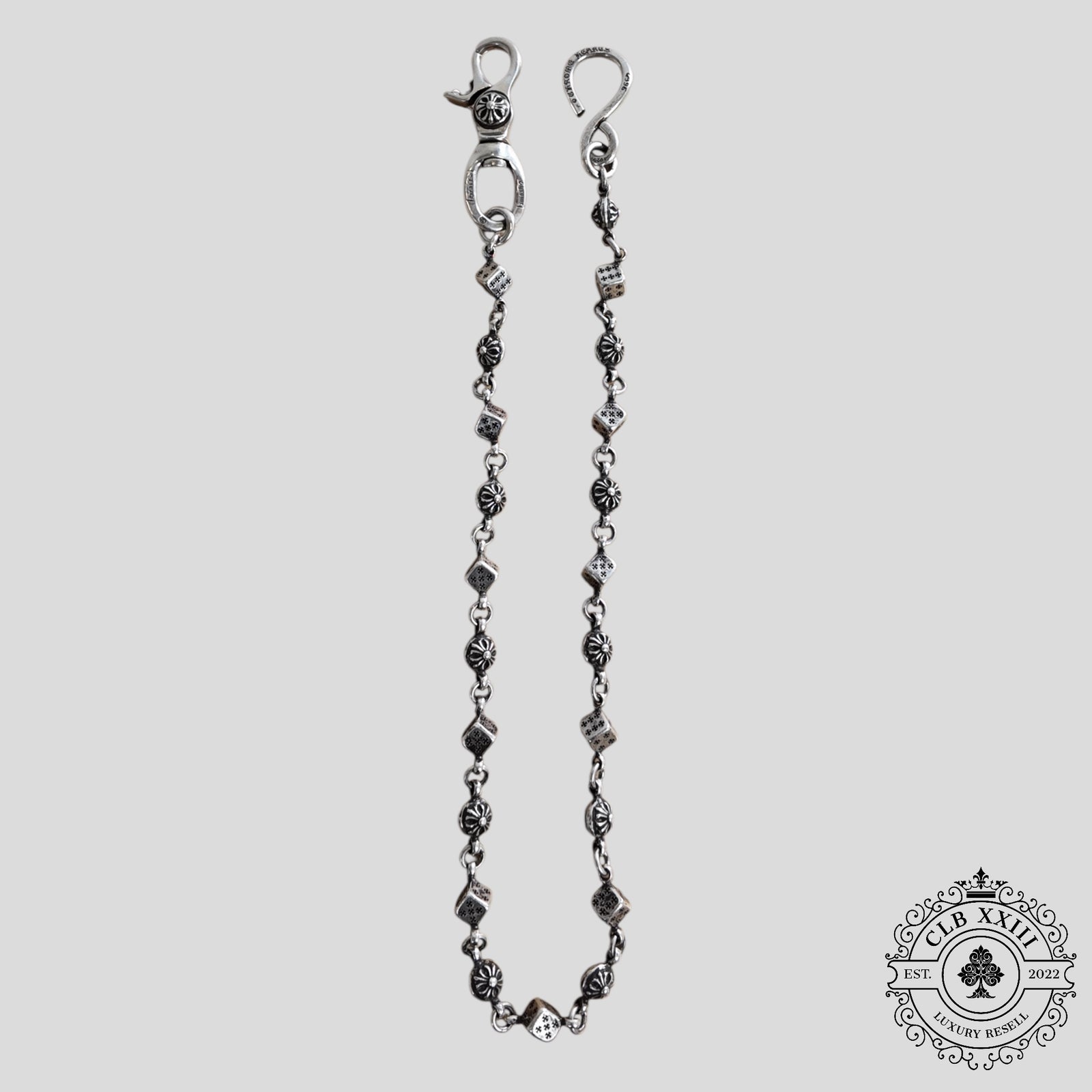Chrome Hearts Dice & Cross Ball Wallet Chain
