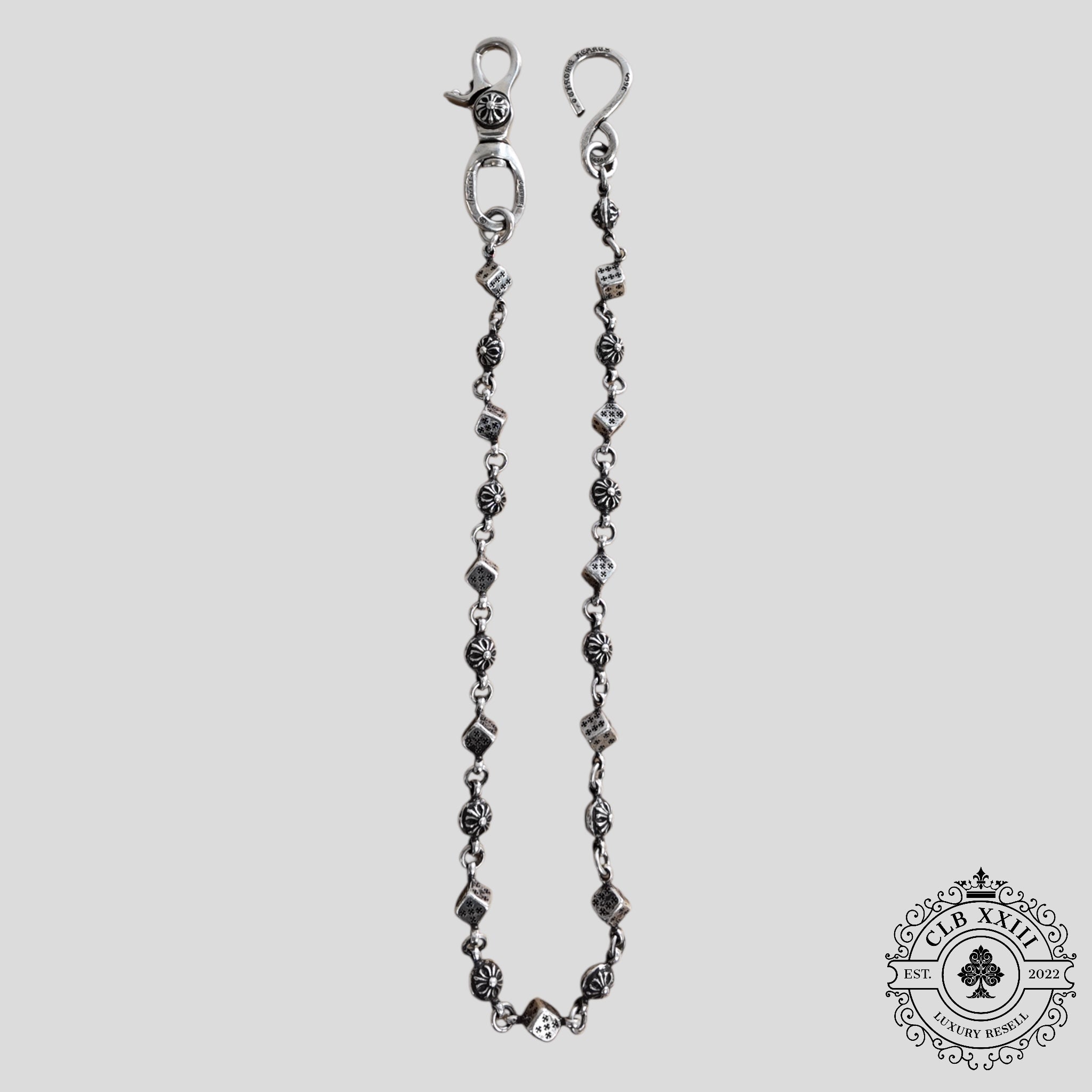 Chrome Hearts Dice & Cross Ball Wallet Chain