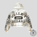 Vale Forever Spiral Zip Up Hoodie in Grey