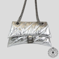 Balenciaga Crush Small Chain Bag in Silver