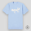 Moncler Running Logo Tee in Light Blue