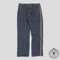 Louis Vuitton Monogram Denim Tailored Jeans in Indigo Wash