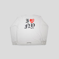 CHROME HEARTS I LOVE NY LONG SLEEVE TEE - WHITE