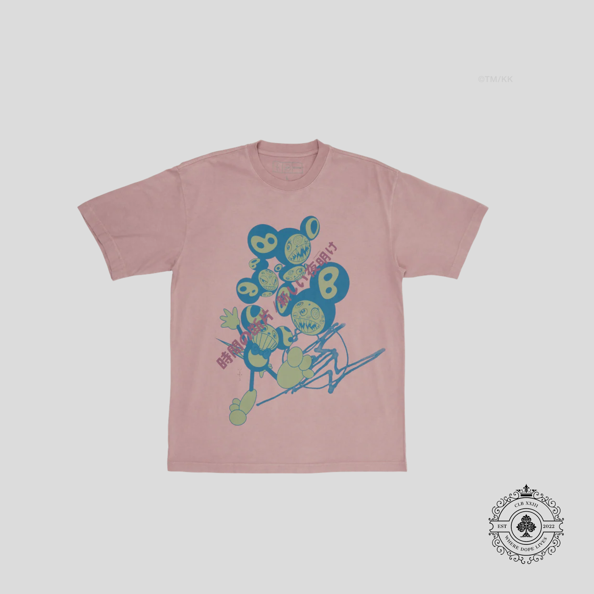 Cactus Jack X Fragment X Takashi Murakami The Dawn Tee in Pink