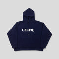 Celine Knit Hoodie in Navy