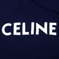 Celine Knit Hoodie in Navy