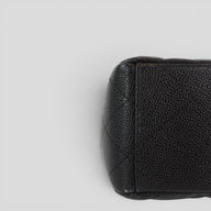 Chanel Caviar Leather Jumbo Quilted Flap Bag in Black