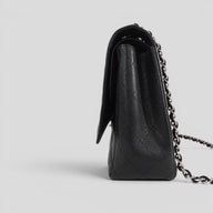 Chanel Caviar Leather Jumbo Quilted Flap Bag in Black
