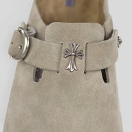 Chrome Hearts Birkenstocks in Taupe