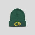 Chrome Hearts CH Logo Beanie in Green / Yellow