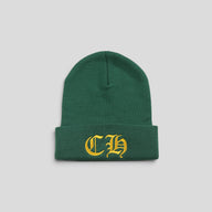 Chrome Hearts CH Logo Beanie in Green / Yellow