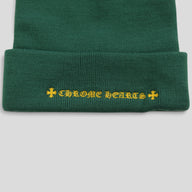 Chrome Hearts CH Logo Beanie in Green / Yellow
