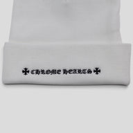 Chrome Hearts CH Logo Beanie in White