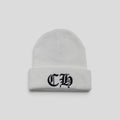 Chrome Hearts CH Logo Beanie in White