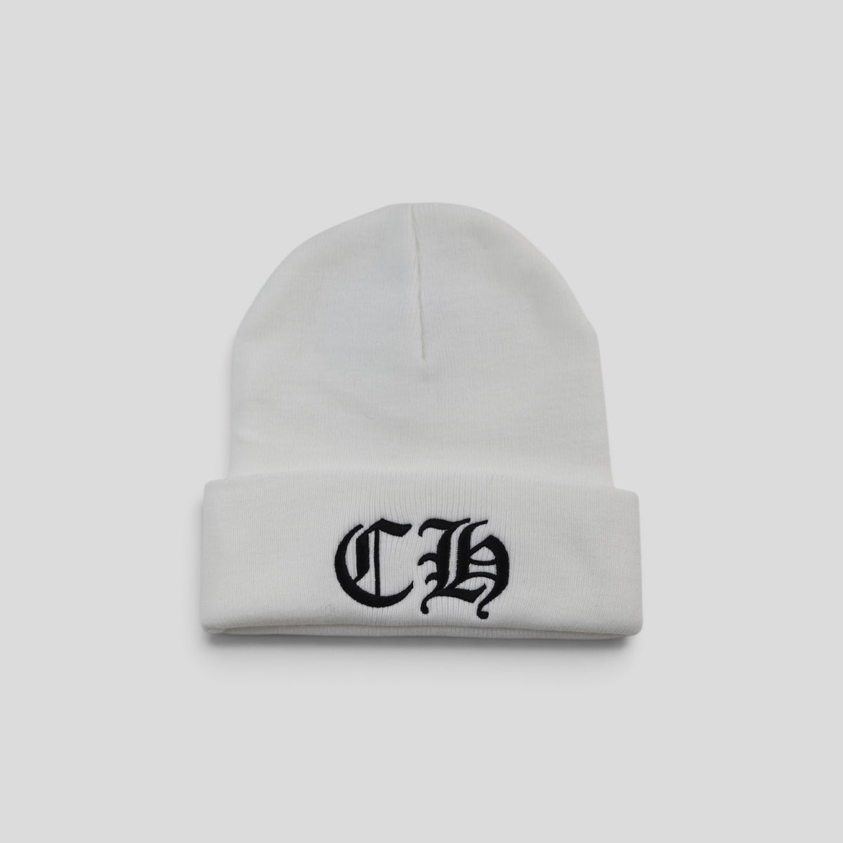 Chrome Hearts CH Logo Beanie in White