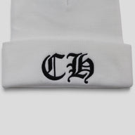 Chrome Hearts CH Logo Beanie in White